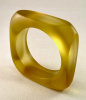 LG25 chunky square satin lucite bangle